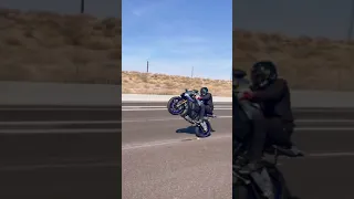 2017 Yamaha R1M wheelie