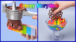 🥶 Creepy Storytime 🌈 Satisfying Ice Cream Cake Decorating Recipe