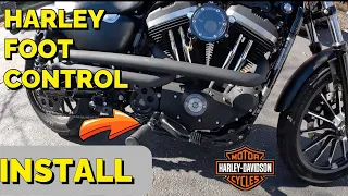 How to install Foot Controls Harley Sportster Iron 883
