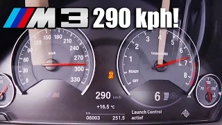 BMW M3 ACCELERATION & TOP SPEED - 0-290 km/h F80 Competition Package 450 HP