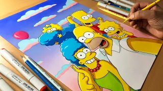 The Simpsons Artwork - Timelapse | Artology