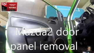 Mazda2  2007-2014  door panel removal