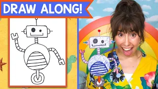 How to Draw a ROBOT! | Step by Step Easy Drawing for Kids