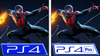 Spider-Man Miles Morales | PS4 vs PS4 Pro | 4K Graphics & FPS Comparison