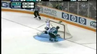 Patrick Marleau (SJS) vs. Dwayne Roloson (EDM) Shootout March 16, 2008