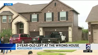 2-year-old left on wrong doorstep