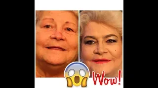 Grandma Makeup Transformation ( MIND BLOWING ) GUESS HER AGE !!!