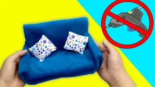 how to make a Sofa for Barbie dolls | No Hot Glue Gun