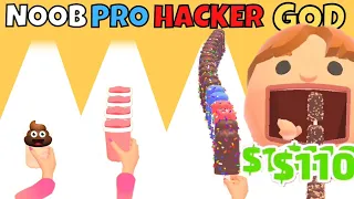 NOOB vs PRO vs HACKER vs GOD in Popsicle Stack Gameplay Part 1 - All Levels (Android, iOS)