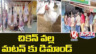 Bird Flu Effect : Huge Demand For Mutton  | V6 Teenmaar News