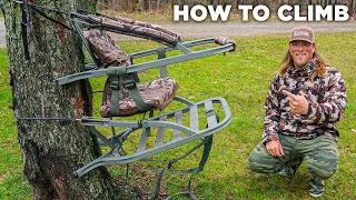 How to use a CLIMBER Tree Stand I Summit Viper Climber TreeStand 2023