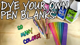 Craft Stick Pen Blanks - DIY SpectraPly & Frog Blank Alternative