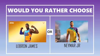 WOULD YOU RATHER FORTNITE SKIN EDITION ft. Syper. PK, Nick Eh 30, Fishy, Peely, Renegade Raider |