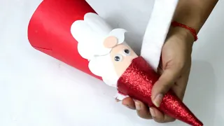 How to Make Santa Claus with Paper/ Santa Claus Making/ Christmas Crafts for Kids