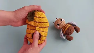 Free pattern crochet bee hive