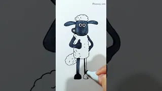 Shaun the Sheep drawing #shorts