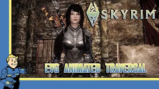 Skyrim in 2022 - Tomb Raider but it's Skyrim (EVG Animated Traversal)