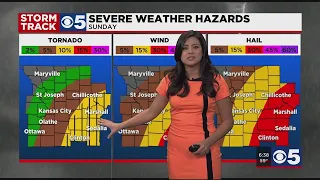 FORECAST: Strong to severe storms possible Saturday night, hail is the main threat