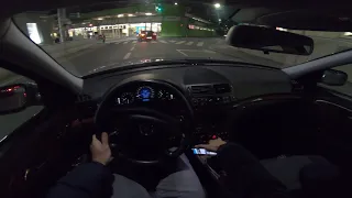 Mercedes E220 Diesel W211 Facelift Night Pov GoPro