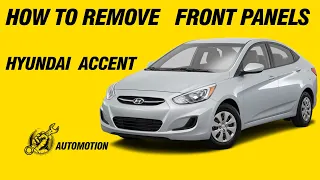 Hyundai  Accent How to Remove front panels