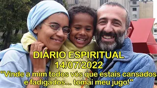 DIÁRIO ESPIRITUAL MISSÃO BELÉM - 14/07/2022 - Mt 11,28-30