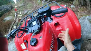 2005 Yamaha kodiak 400 4x4 test ride