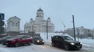 Walking in Helsinki, Finland 🇫🇮, Winter 2024 🥶🚶‍♀️