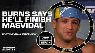 Gilbert Burns' prediction for Jorge Masvidal fight at UFC 287 | ESPN MMA