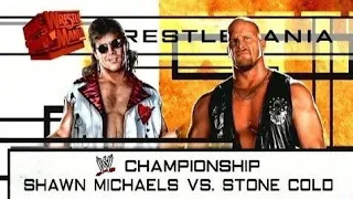 WWE Attitude Era Austin 3:16 Shawn Michaels VS Stone Cold Steve Austin WWE Championship Wrestlemania