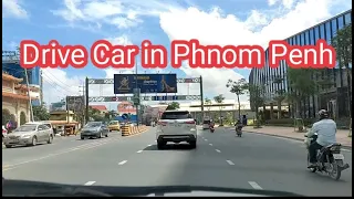 Driving Car in Phnom Penh 7:00am