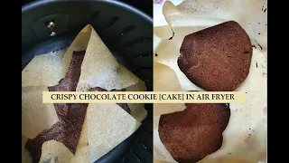 Crispy Chocolate Cookie [Cake] In Air Fryer In 15 Minutes