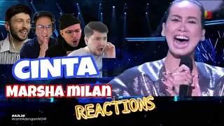 "CINTA" MARSHA MILAN REACTIONS | #AJL36