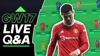 FPL GW17: LIVE STREAM - RANK 2! POSTPONEMENTS! | Fantasy Premier League Tips | Gameweek 17 | 2021/22