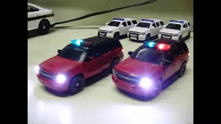 Cornelius' custom 1:64 JADA Chicago Fire Department Chevy Tahoes with working lights