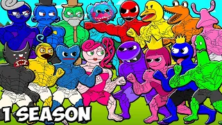 1 SEASON ALL SERIES MUSCLE POPPY PLAYTIME VS MUSCLE RAINBOW FRIENDS! Cartoon Animation