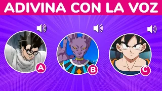 ADIVINA LA VOZ DEL PERSONAJE DE DRAGON BALL SUPER!! 🔊​🐲​🤔​ | RETO PARA FANS | TRIVIA ANIME