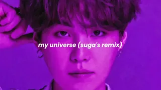 coldplay & bts - my universe 'suga's remix' (slowed + reverb)