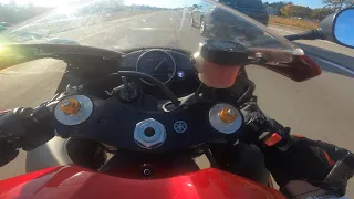 Yamaha R1 Highway Cuts at 150+