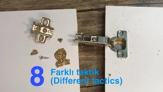 Dolap Kapağı Menteşe Tamiri | How to Fix Ripped Furniture Fittings | Hinge Repair | menteşe təmiri