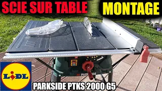 montage de la Scie circulaire de table LIDL PARKSIDE PKTS 2000 G5