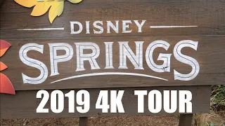 Disney Springs 2019 4K Tour at Walt Disney World Resort Orlando Florida Shopping District