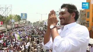 CM YS Jagan Memantha Siddham Bus Yatra Visuals At Gannavaram |@SakshiTVLIVE