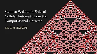 Stephen Wolfram's Picks of Cellular Automata from the Computational Universe