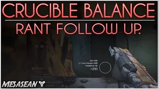 Destiny - Crucible Balance Rant Part 2. The Shotgun/Sniper Conversation.