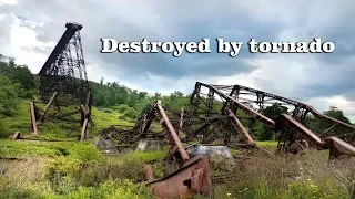 Train bridge reduced to rubble