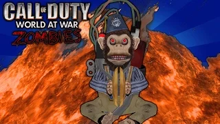 THROW A MONKEY! (Call of Duty WaW Zombies Custom Maps, Mods, & Funny Moments)