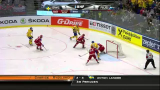 Russia vs Sweden 5-3 2015-05-14 IIHF 2015 WC HIGHLIGHTS Swedish/Svenska