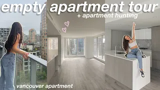 EMPTY APARTMENT TOUR & APARTMENT HUNTING!! moving diaries episode 2 ♡.•*'