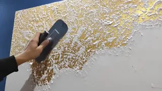 Do you have wall putty? Watch 3 ways to make an amazing and unique wall decoration 😲🔥