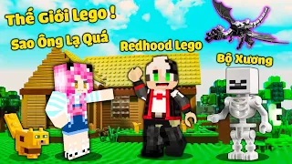 MỀU THỬ THÁCH 24 GIỜ SINH TỒN MINECRAFT LEGO SIÊU THỰC*REDHOOD BIẾN MINECRAFT THÀNH THẾ GIỚI LEGO